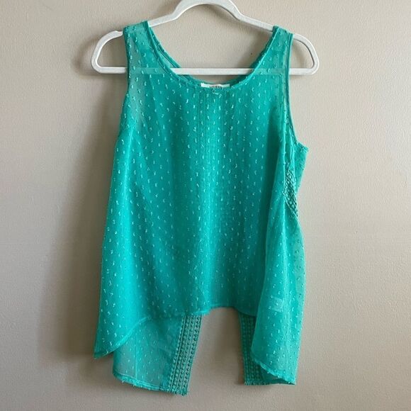 Umgee Green Sheer Tank - Picture 1 of 11